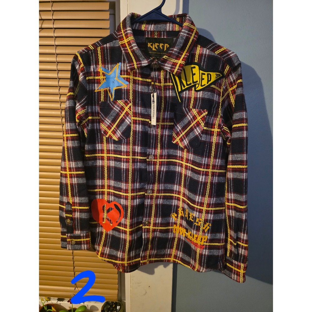 KLEEP Nova Plaid Flannel Shirt Graphic